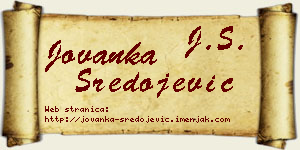 Jovanka Sredojević vizit kartica